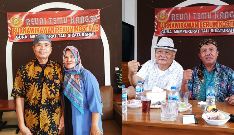 Foto-foto suasana keakraban acara reuni “Reuni Temu Kangen Purnawirawan Perum Kostrad” yang dilaksanakan di Perum PBI Kostrad, Rancaekek, Kabupaten Bandung, pada Sabtu, 12 April 2025 - (Sumber: Asep Kuswani)
