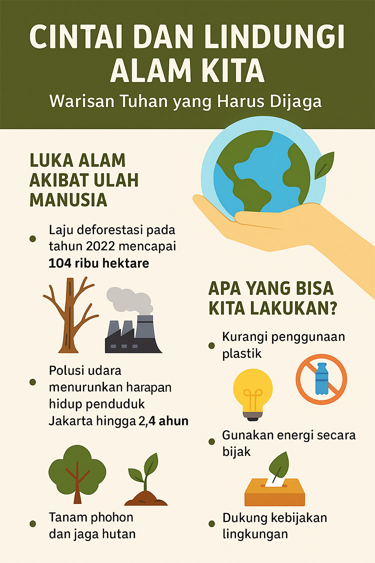 Infogram: Cintai dan lindungi alam kita