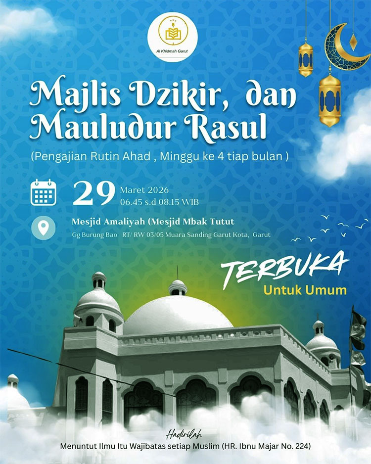 Majlis Dzikir dan Mauludur Rasul di Masjid Amaliyah