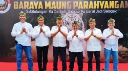 Ketua Dewan Pembina Paguyuban Asep Dunia Hadiri Acara Halalbihalal Baraya Maung Parahyangan di Taman Pule Makodam III Siliwangi Bandung