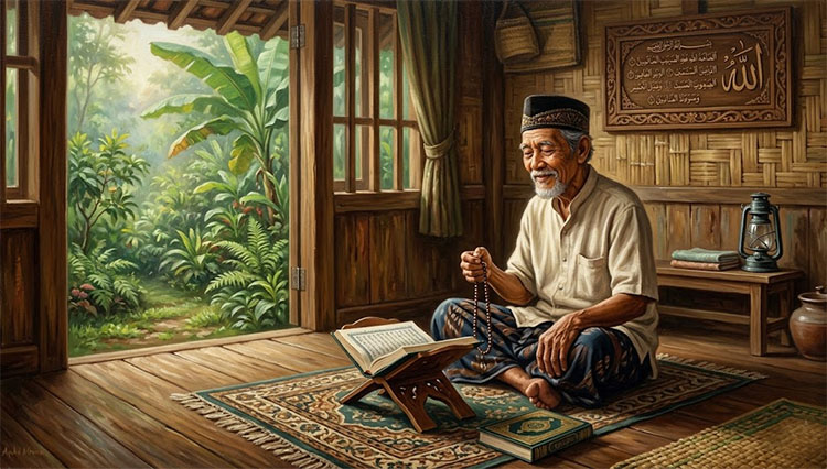 Zikir di rumah yang asri