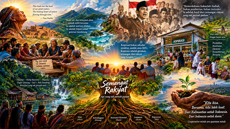 Ilustrasi: Semangat Rakyat, Api yang Tak Pernah Padam - (Sumber: Asep News)