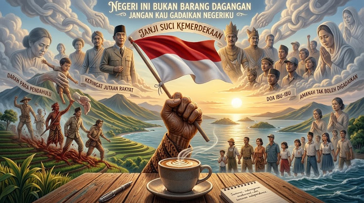 Ilustrasi: Janji Suci Kemerdekaan - (Sumber: BJN)