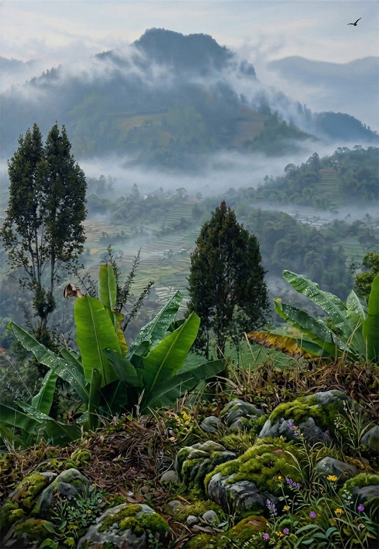 Ilustrasi: Suasana panorama indah di Kampung Cisewu, Kabupaten Garut - (Sumber: Asep News)